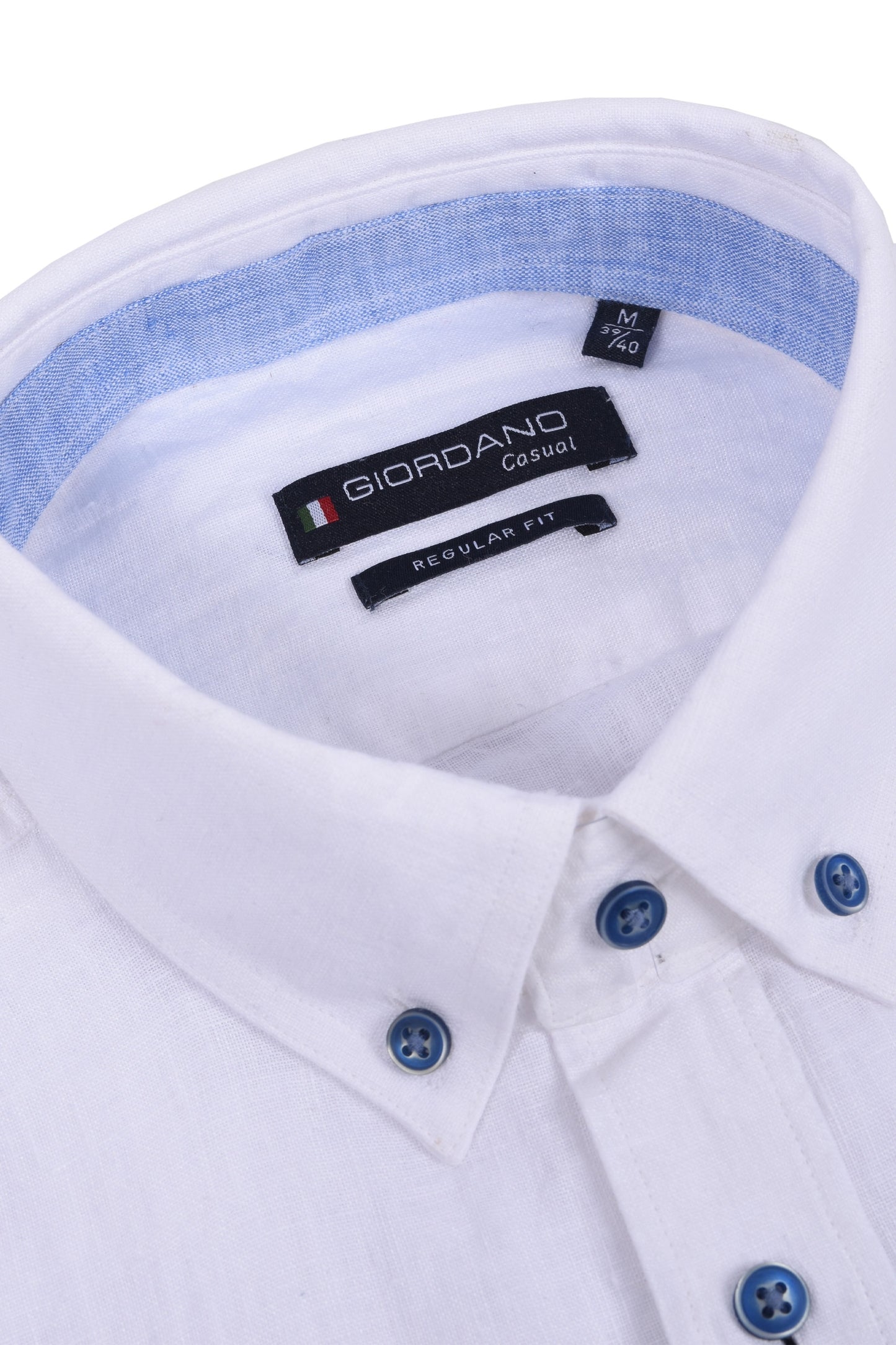 Giordano Regular Fit Linen Shirt White