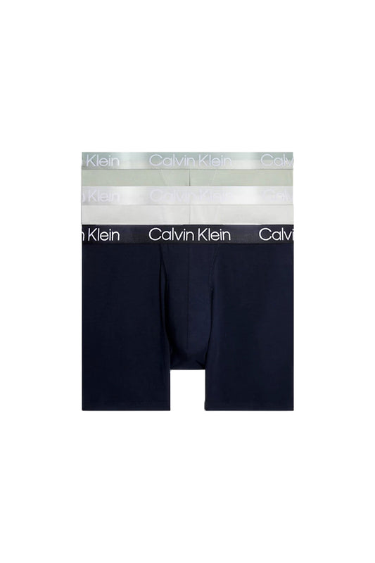 Calvin Klein 3 Pack Boxer Brief Galaxy Grigio/Cielo Notturno/Satinato