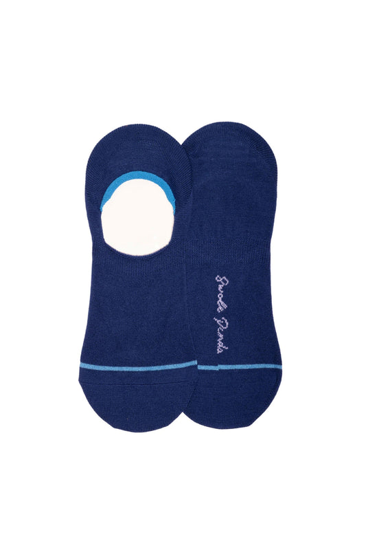 Swole Panda No Show Socks Royal Blue