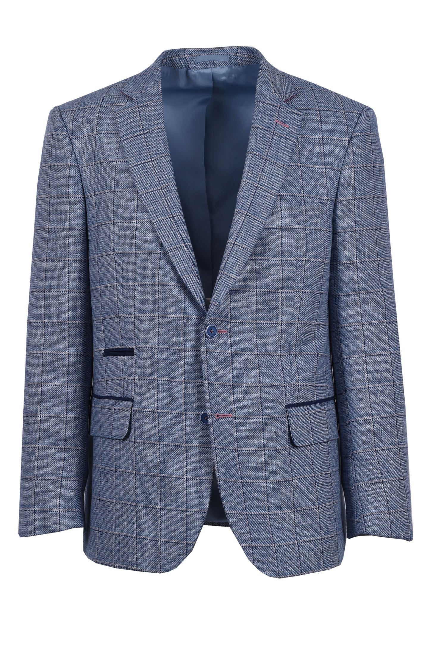 Giacca Mazzelli Blu/Rosa a Quadri