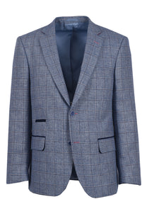 Mazzelli Jacket Blue/Pink Check Mazzelli