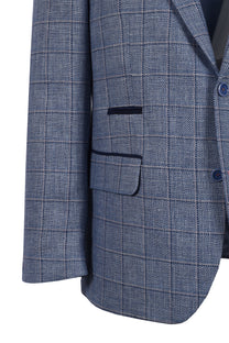 Mazzelli Jacket Blue/Pink Check Mazzelli