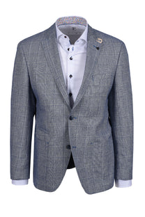 Roy Robson Jacket Blue Check Roy Robson