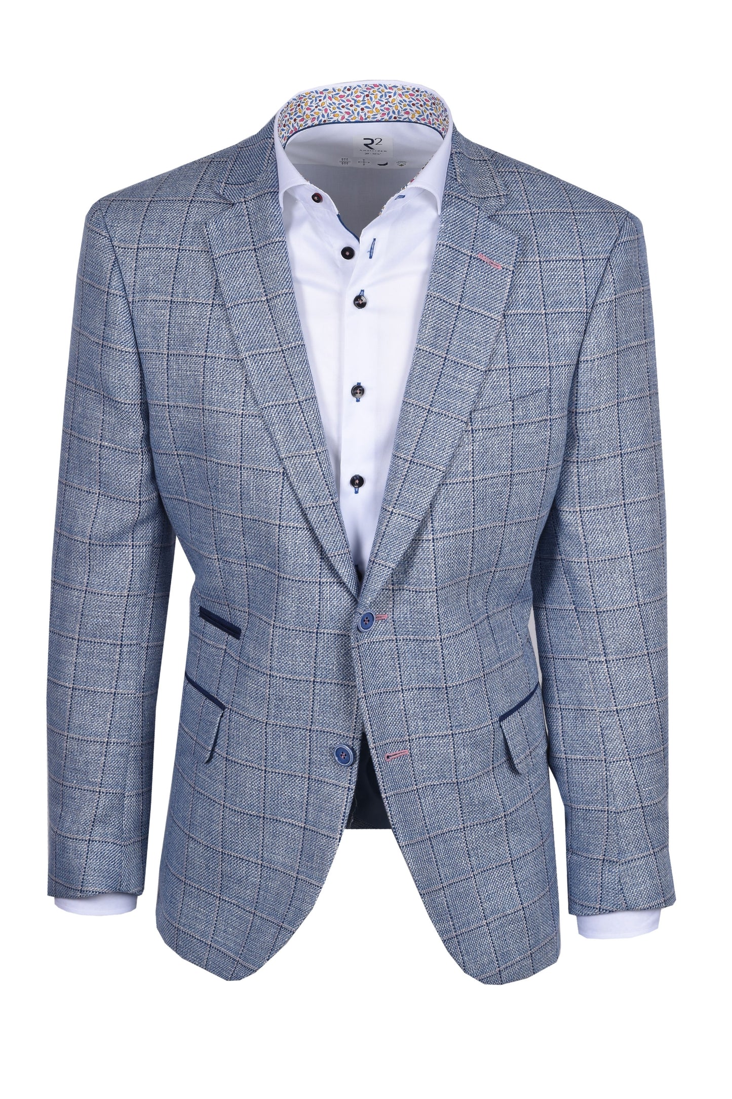 Giacca Mazzelli Blu/Rosa a Quadri