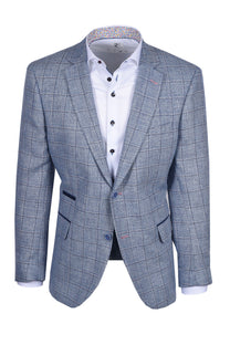 Mazzelli Jacket Blue/Pink Check Mazzelli
