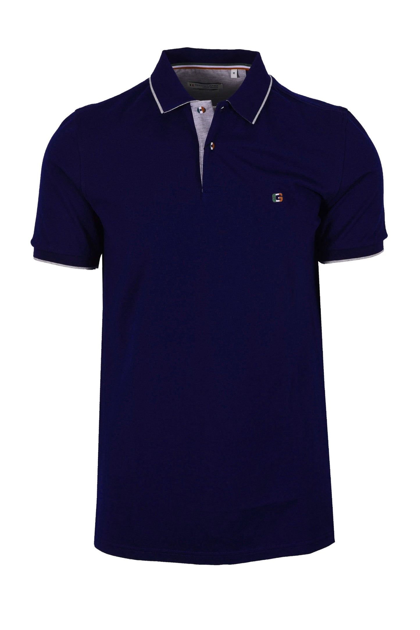 Polo coupe moderne Signature Giordano Nico bleu