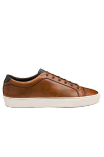 Loake Dash Hand Painted Calf Sneaker Chestnut Loake