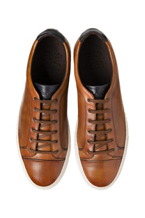Loake Dash Hand Painted Calf Sneaker Chestnut Loake