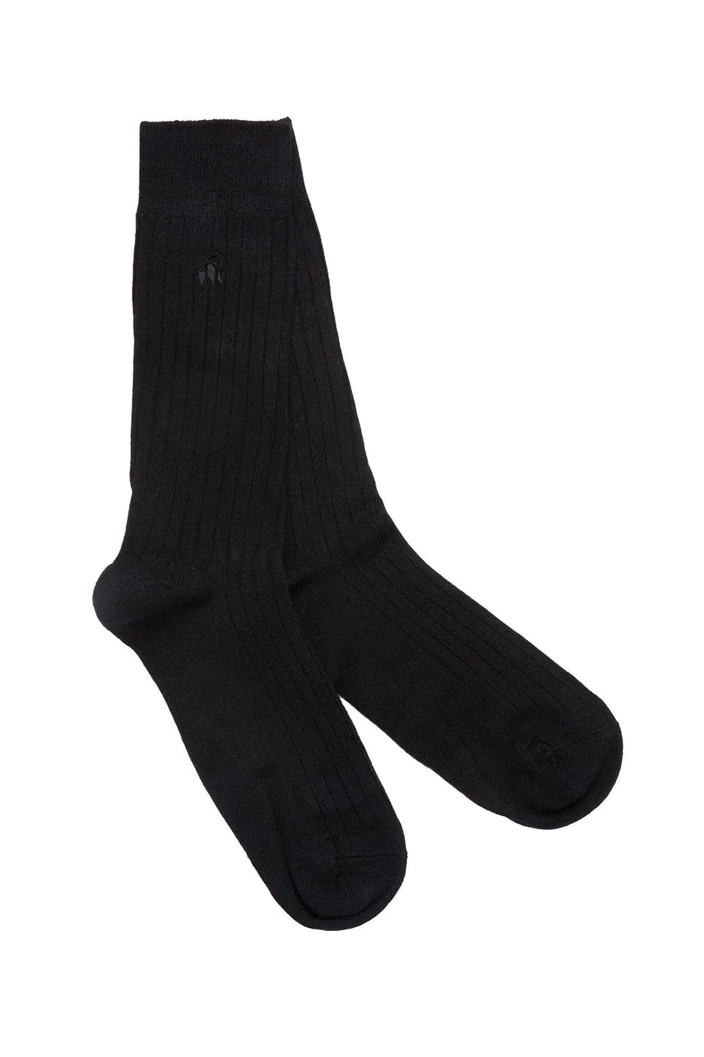Chaussettes Swole Panda en bambou noires