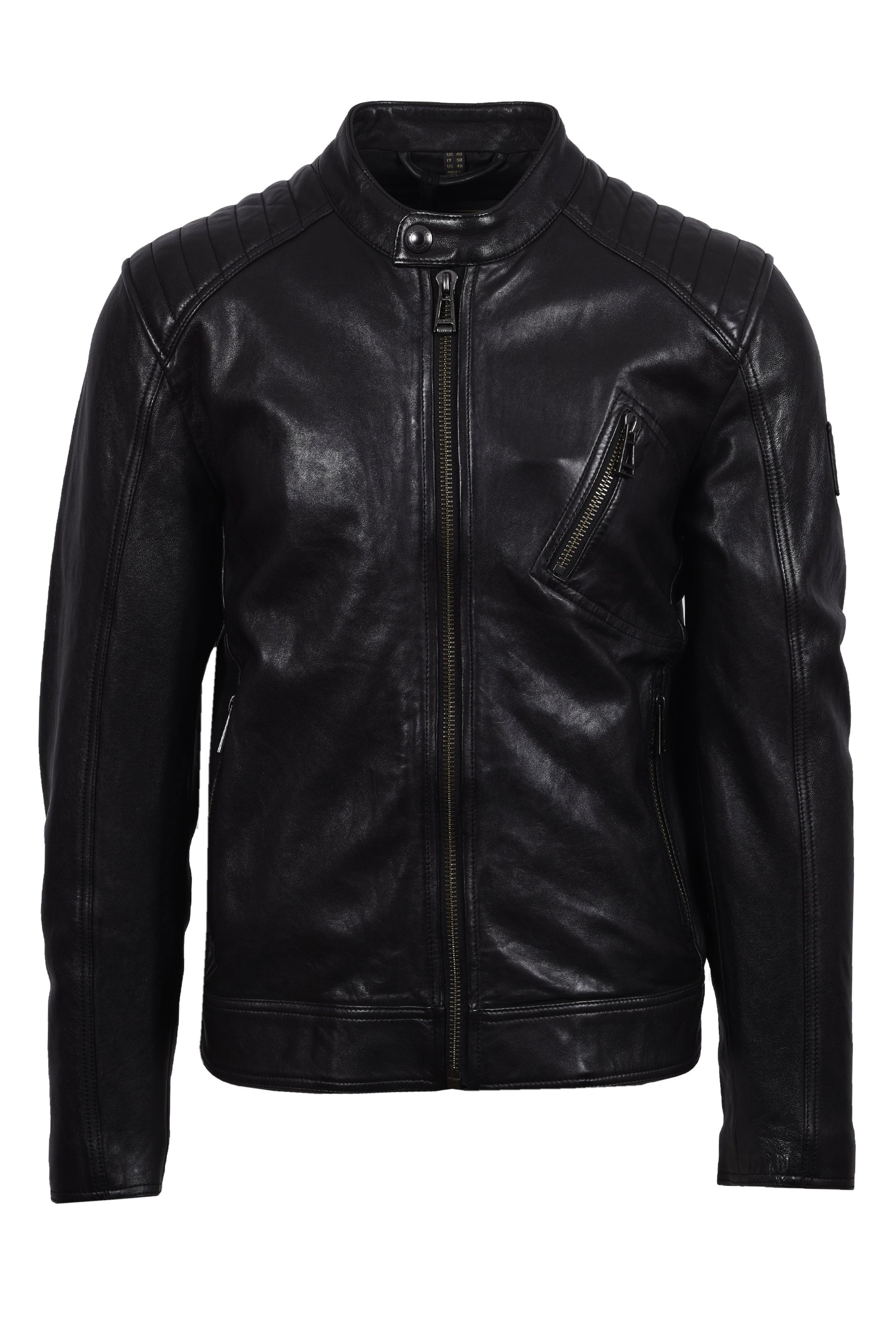 V Racer Leather Jacket