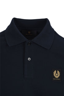 Belstaff Long Sleeved Polo Dark Ink Belstaff