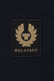 Belstaff Long Sleeved Polo Dark Ink Belstaff
