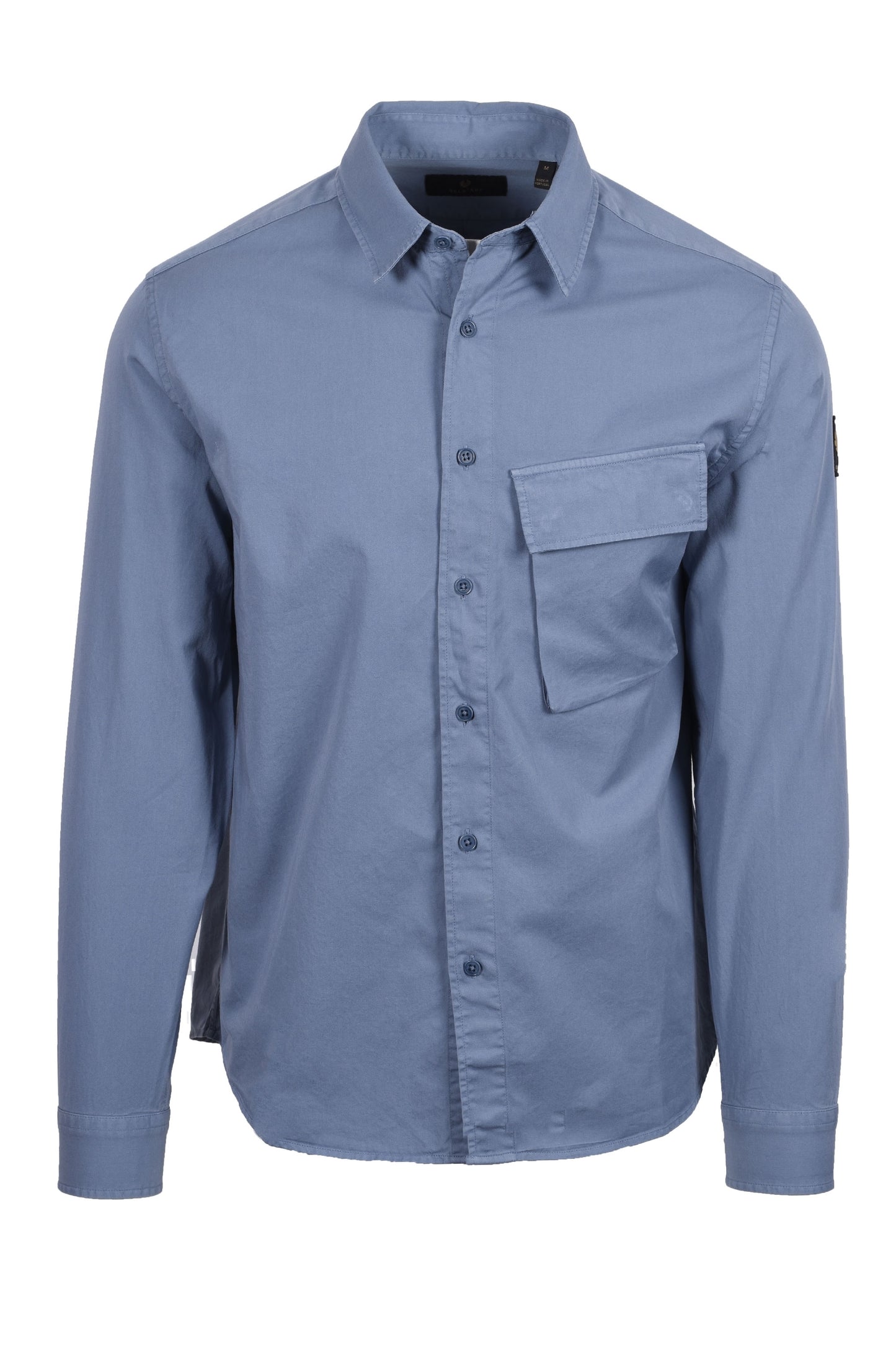 Belstaff Scale Long Sleeved Shirt Blue Flint