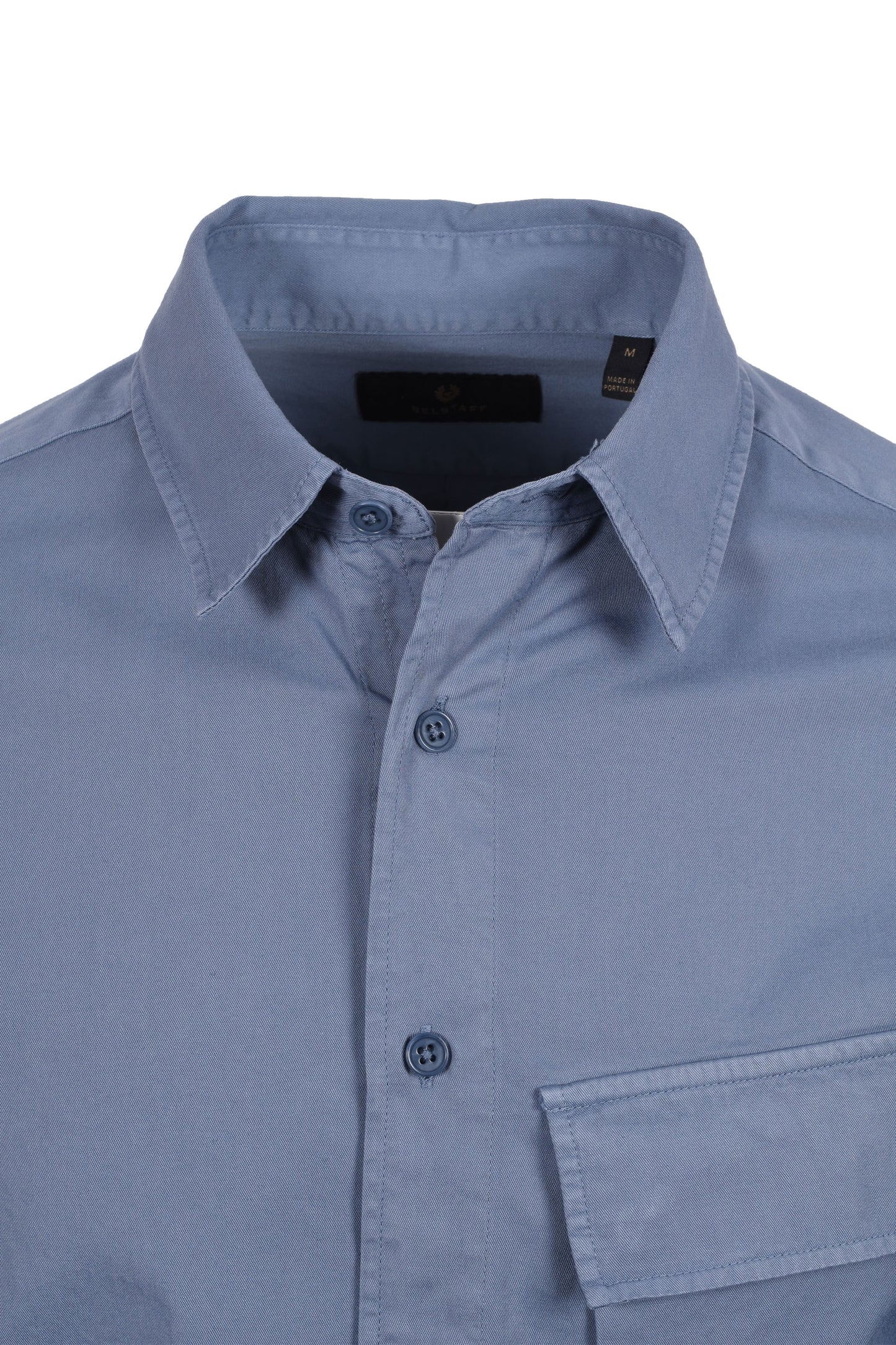 Belstaff Scale Long Sleeved Shirt Blue Flint