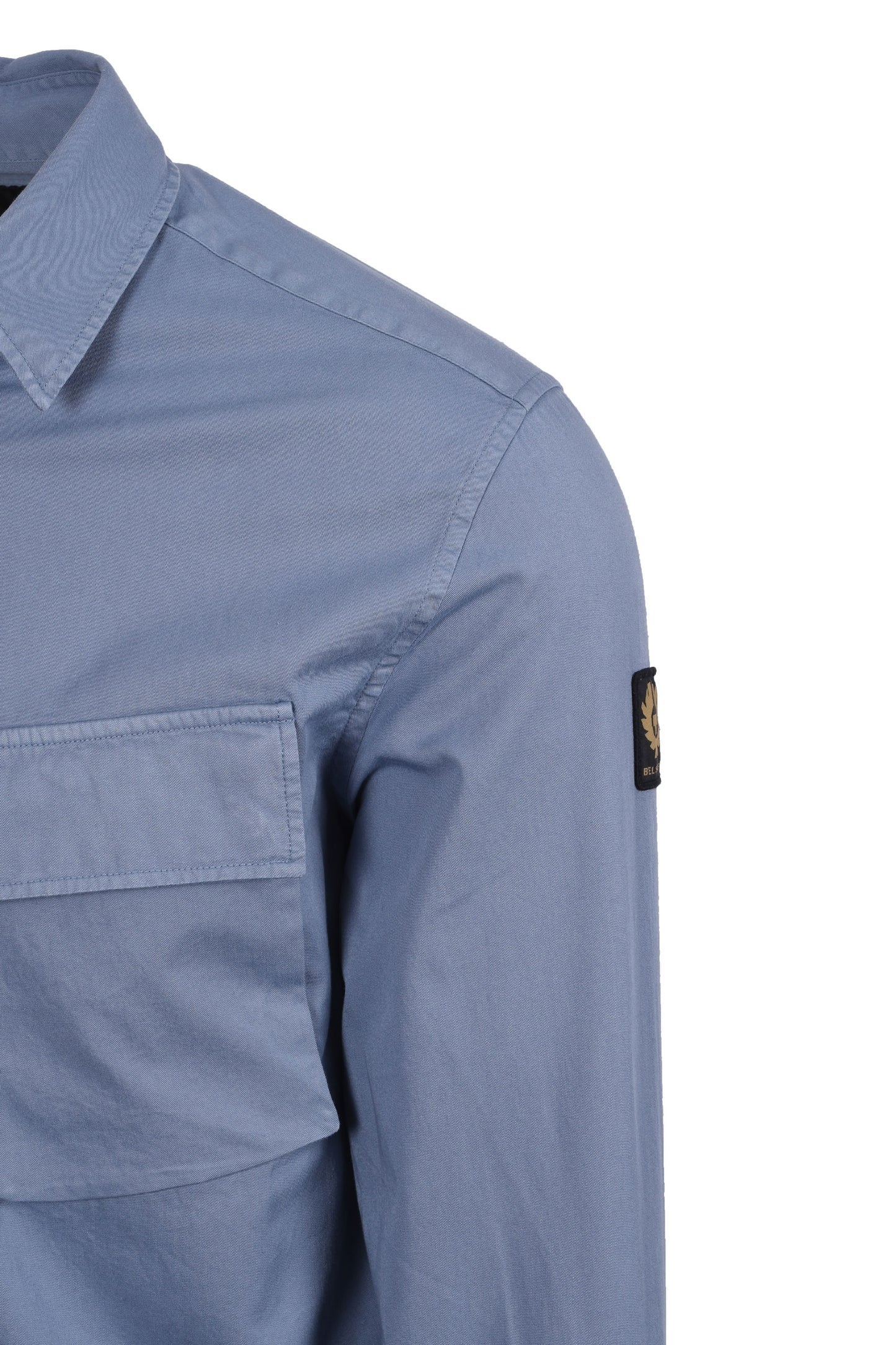 Belstaff Scale Long Sleeved Shirt Blue Flint