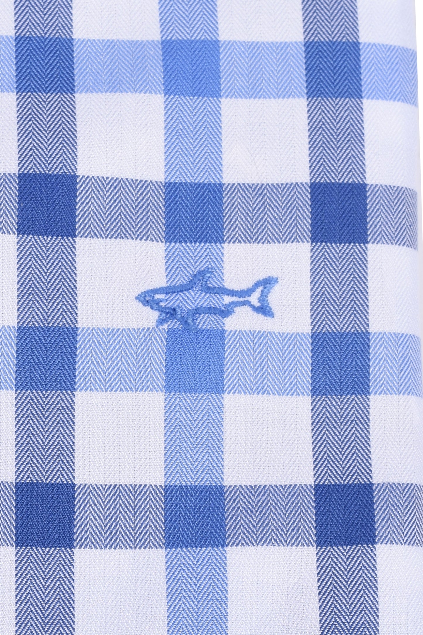 Chemise à carreaux à manches longues Paul And Shark Bleu et blanc