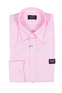Paul And Shark Long Sleeved Shirt Pink Paul & Shark