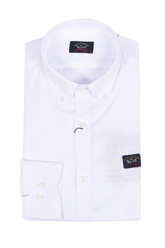 Paul And Shark Long Sleeved Shirt White