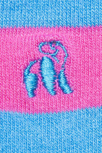 Swole Panda Bamboo Socks Light Pink Stripe Swole Panda