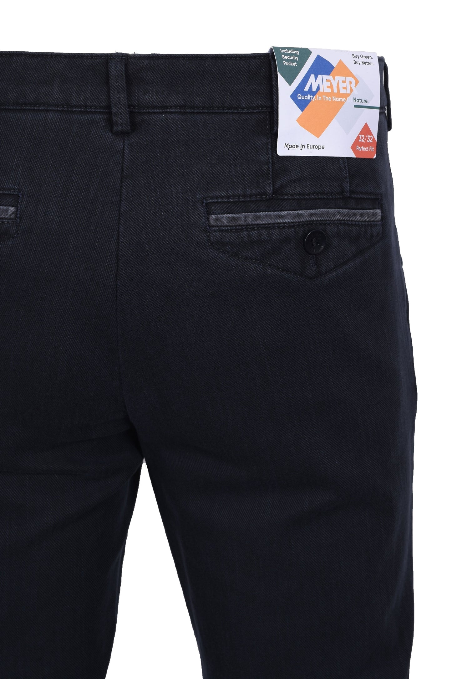Meyer Chicago Cotton Trouser Navy