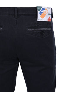 Meyer Chicago Cotton Trouser Navy Meyer