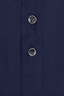 R2 Navy Shirt With Paisley Trim Navy R2