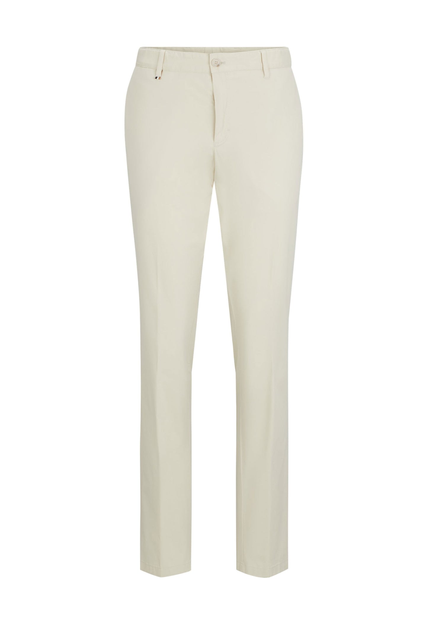 Boss Black c-genius-w-2337 Pantaloni in cotone aperti bianchi