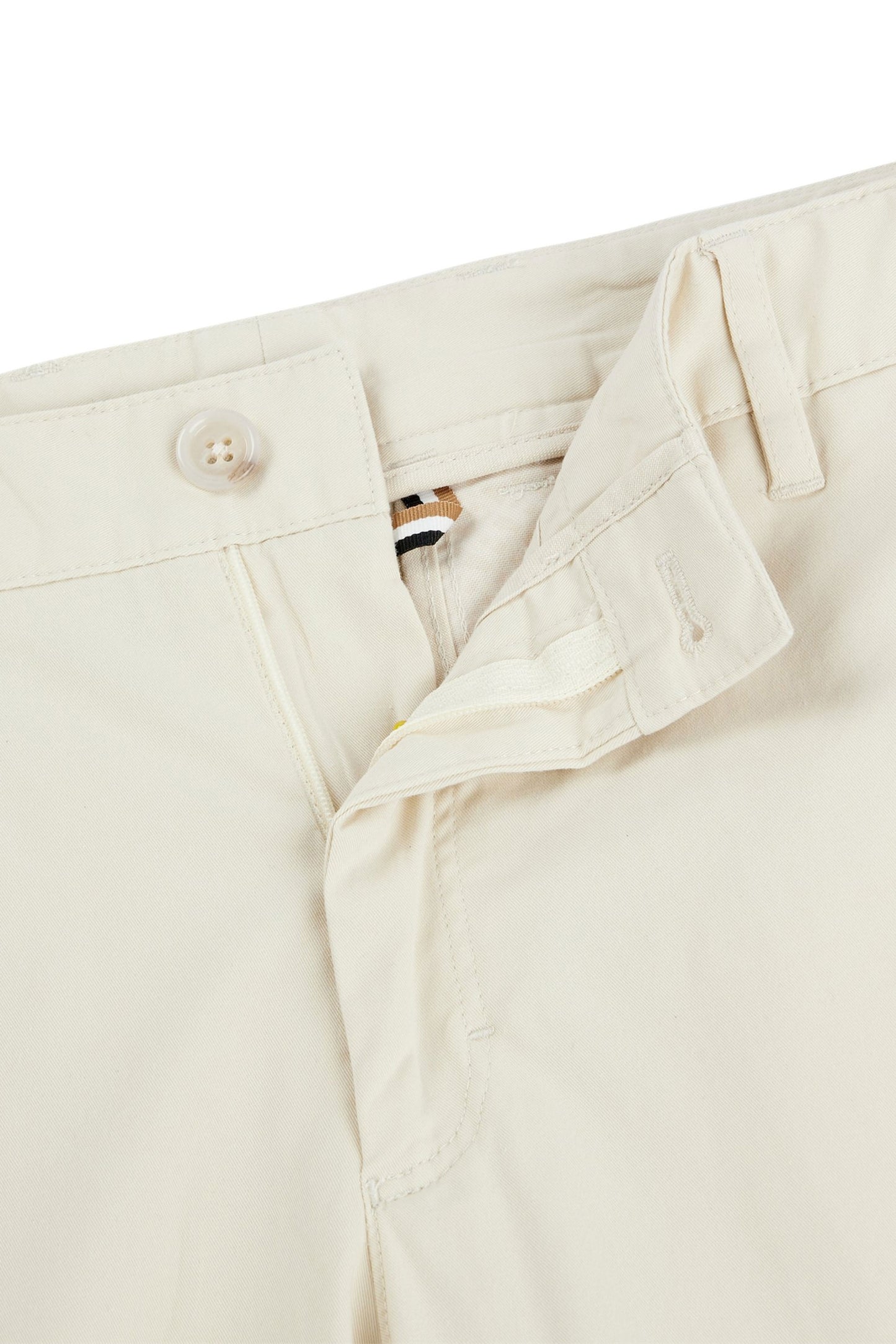 Boss Black c-genius-w-2337 Pantaloni in cotone aperti bianchi
