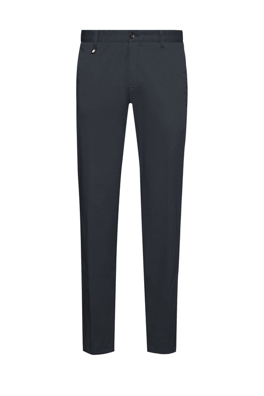 Boss Black c-genius-w-2337 Pantaloni in cotone blu scuro