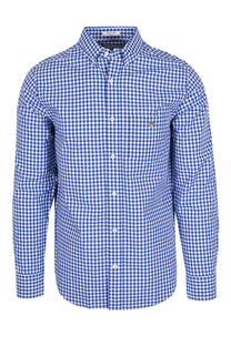 Gant Reg Poplin Gingham Shirt College Blue Gant