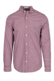 Gant Reg Poplin Gingham Shirt Wine Red Gant