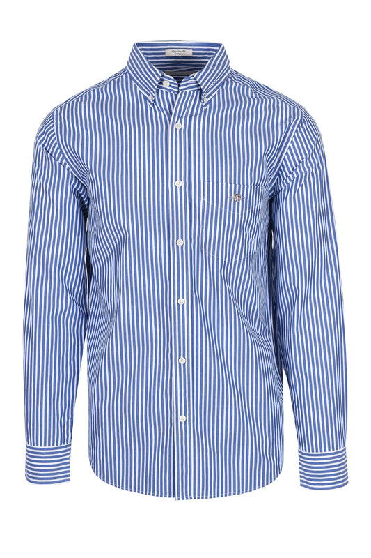 Camicia a righe in popeline Gant Reg College Blue