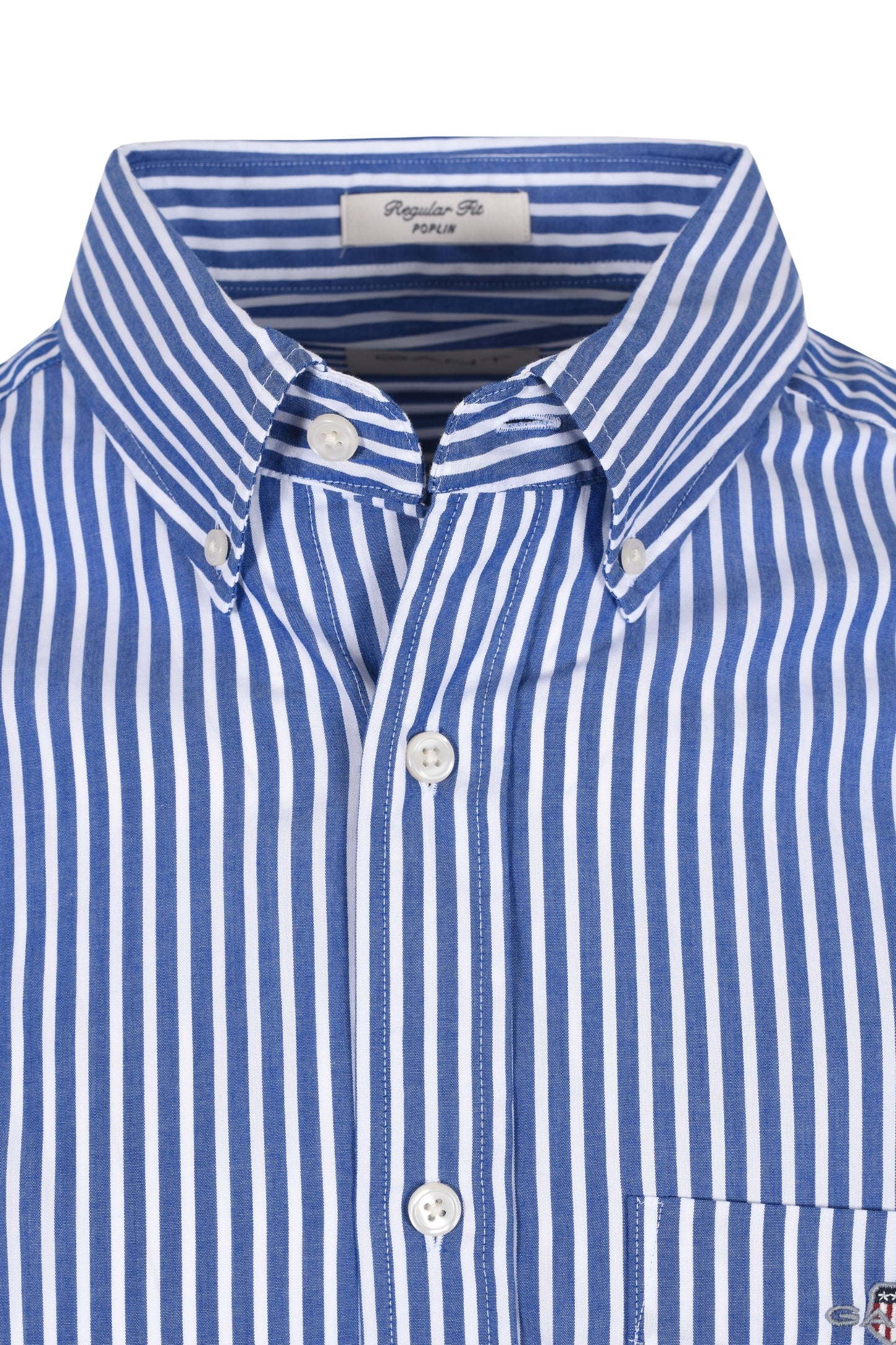 Camicia a righe in popeline Gant Reg College Blue