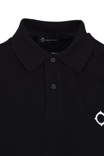 Ma.strum Ss Pique Polo Shirt Jet Black Ma.Strum