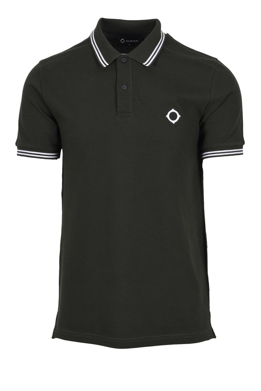 Ma.strum Double Tipped Polo Shirt Oil Slick
