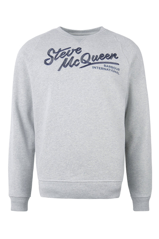 Barbour Steve McQueen Frankie Crew Neck Sweatshirt Grey Marl