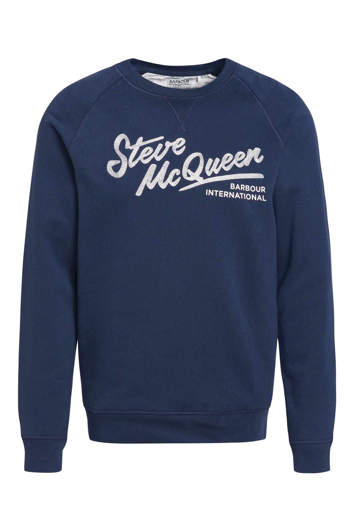 Barbour Steve McQueen Frankie Crew Neck Sweatshirt Navy MOL0548