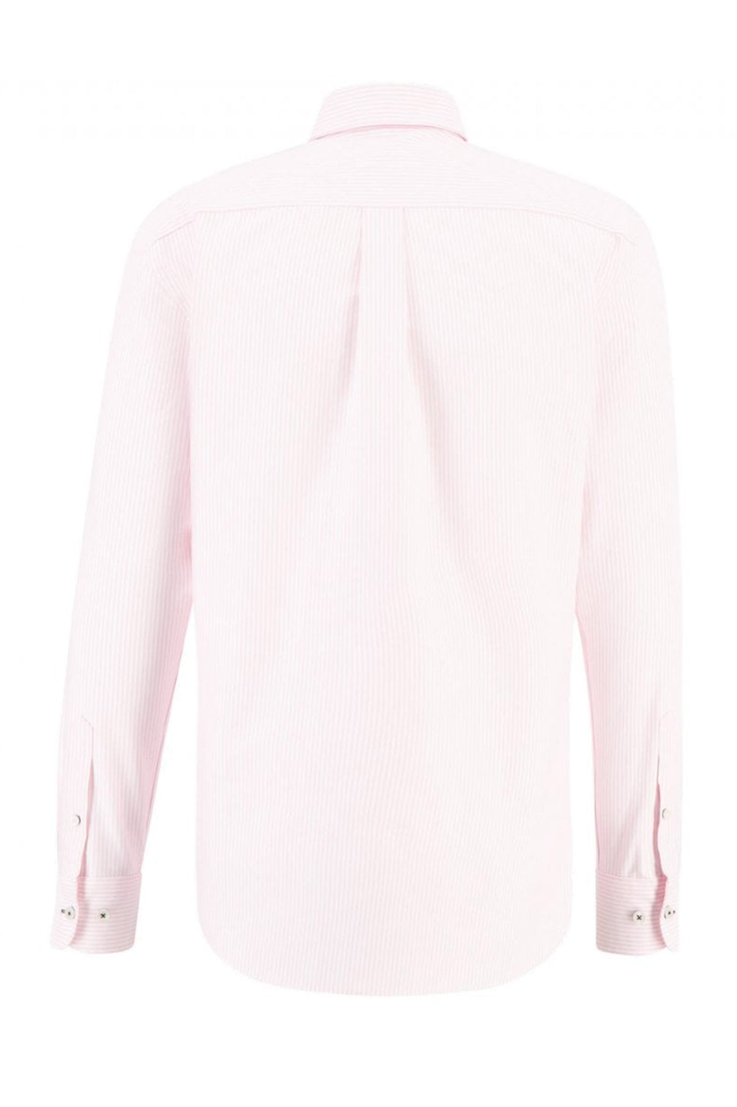 Chemise Oxford à manches longues et col boutonné Fynch-Hatton à rayures roses
