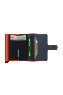 Secrid Mini Wallets Night Blue/orange Secrid
