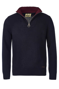 Barbour Nelson Essential Essential Half Zip Knitwear Navy Barbour
