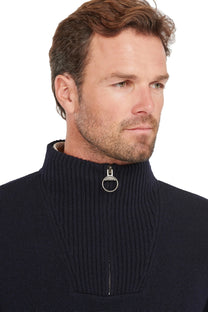 Barbour Nelson Essential Essential Half Zip Knitwear Navy Barbour