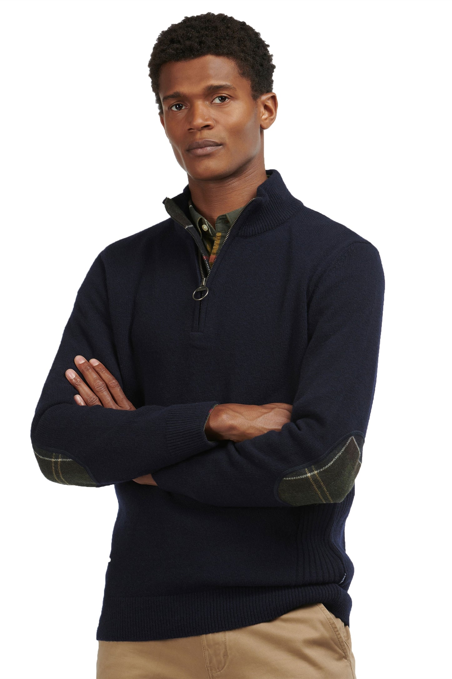 Barbour Holden Half Zip Jumper Maglieria Blu Navy