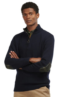 Barbour Holden Half Zip Jumper Knitwear Navy Barbour