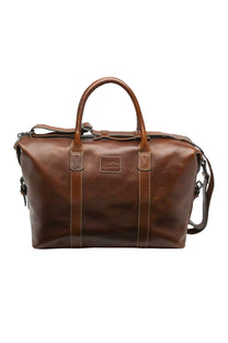Loake Balmoral Leather Weekend Bag Brown Loake