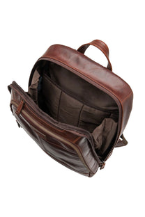 Loake Waterloo Leather Rucksack Brown Loake