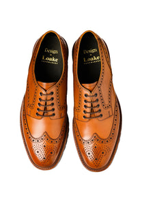 Loake Perseus Hand Painted Brogue Tan Loake
