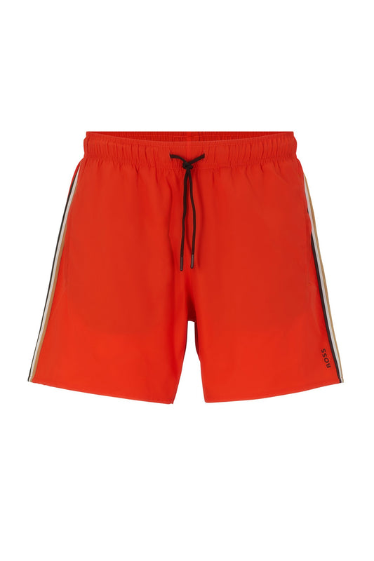 Boss Black Iconic Swim Shorts Bright Orange
