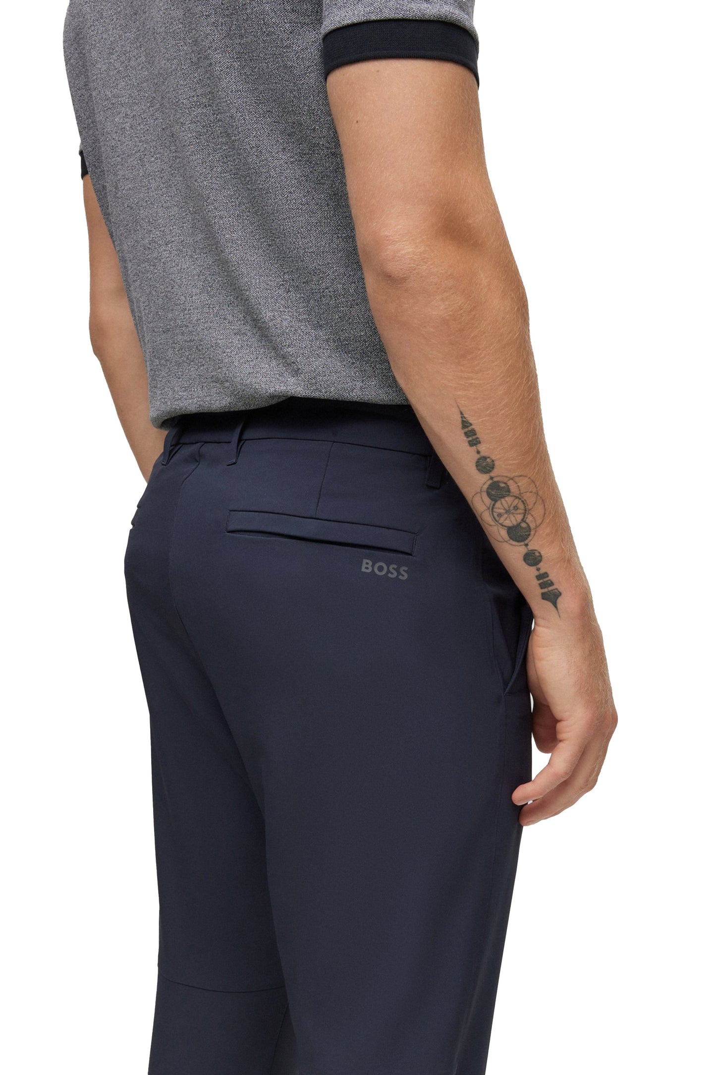 Boss T_commuter Pantaloni Regular Blu Navy