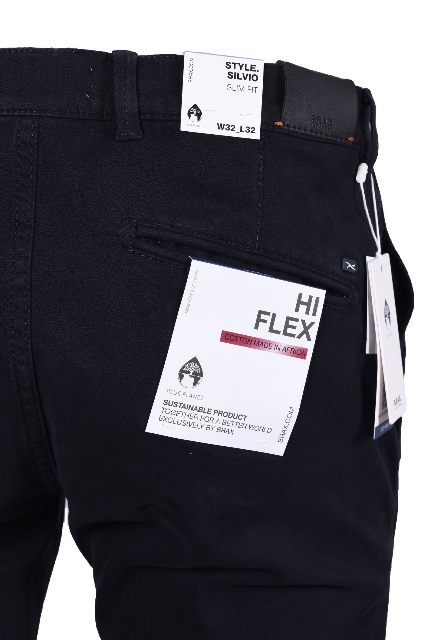 Brax Silvio Cotone Chino Blu Navy