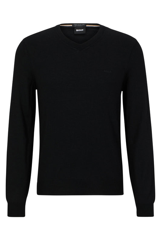 Baram-l V-neck Knitwear Black